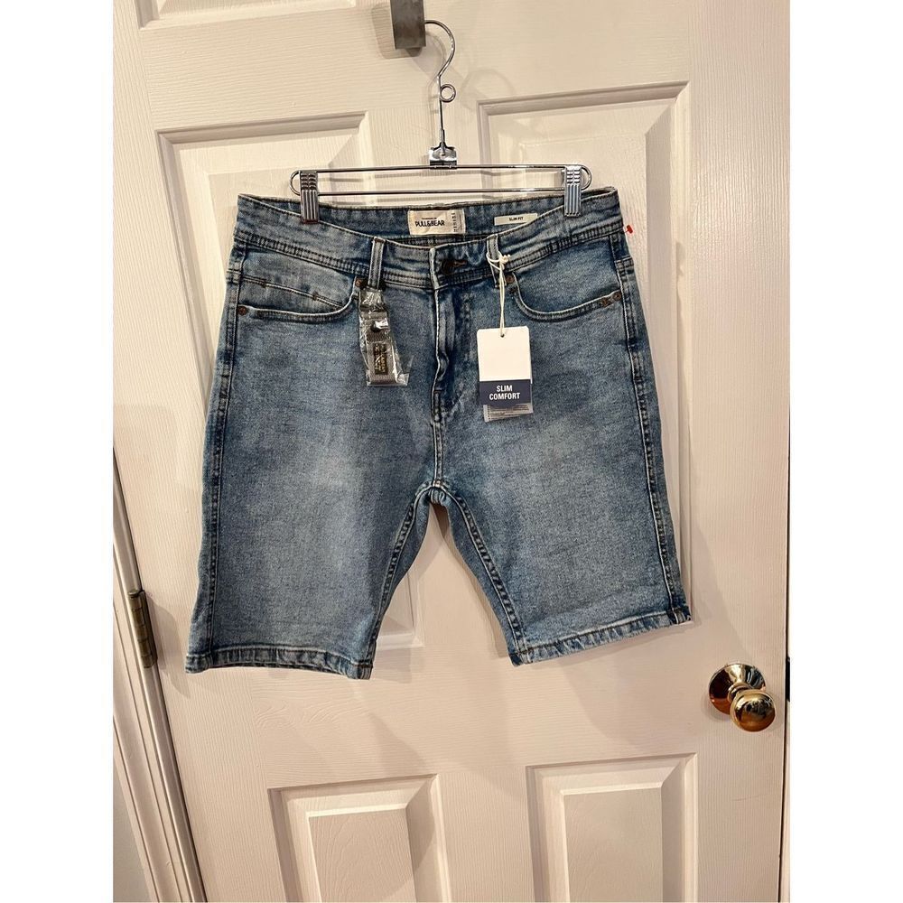 Pull & Bear Slim Comfort Den Shorts sz 31 NWT